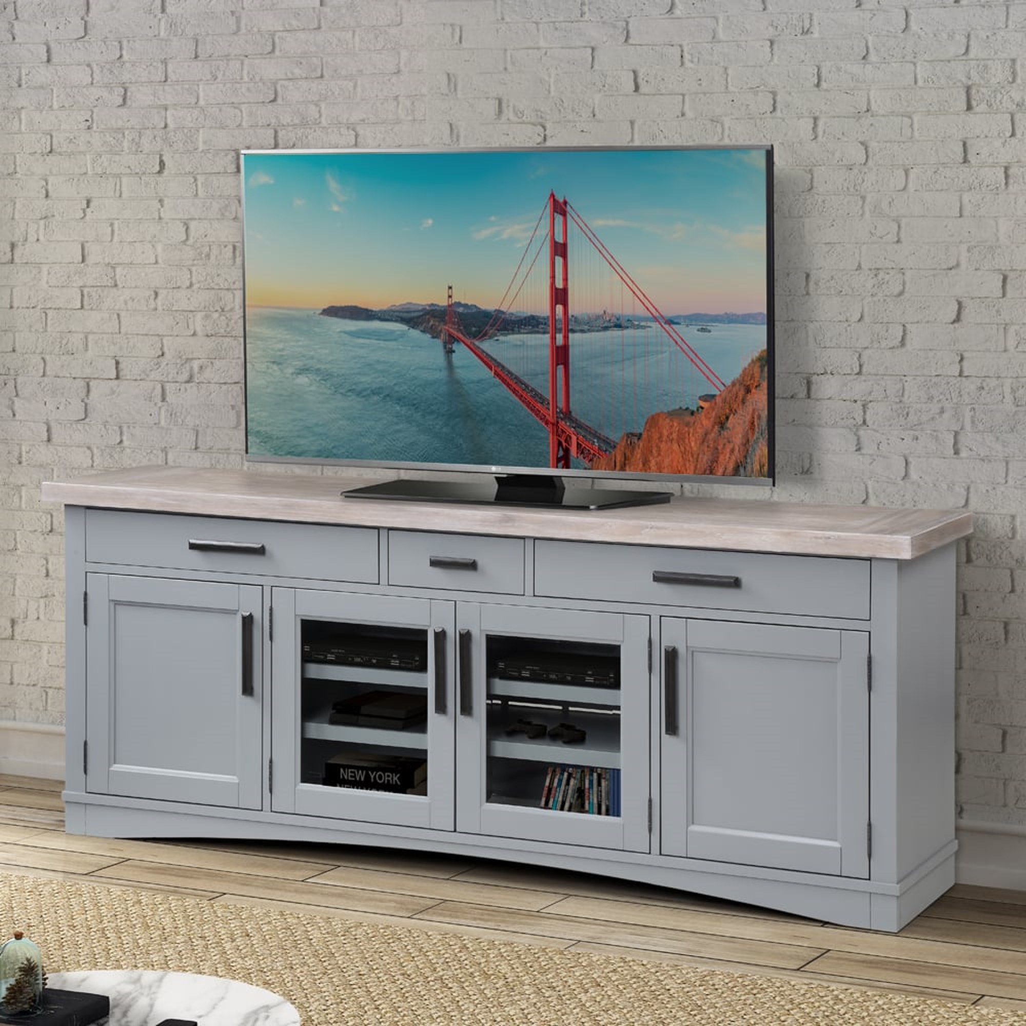 Parker House Americana Modern 13050028106600 76 Tv Console With Power