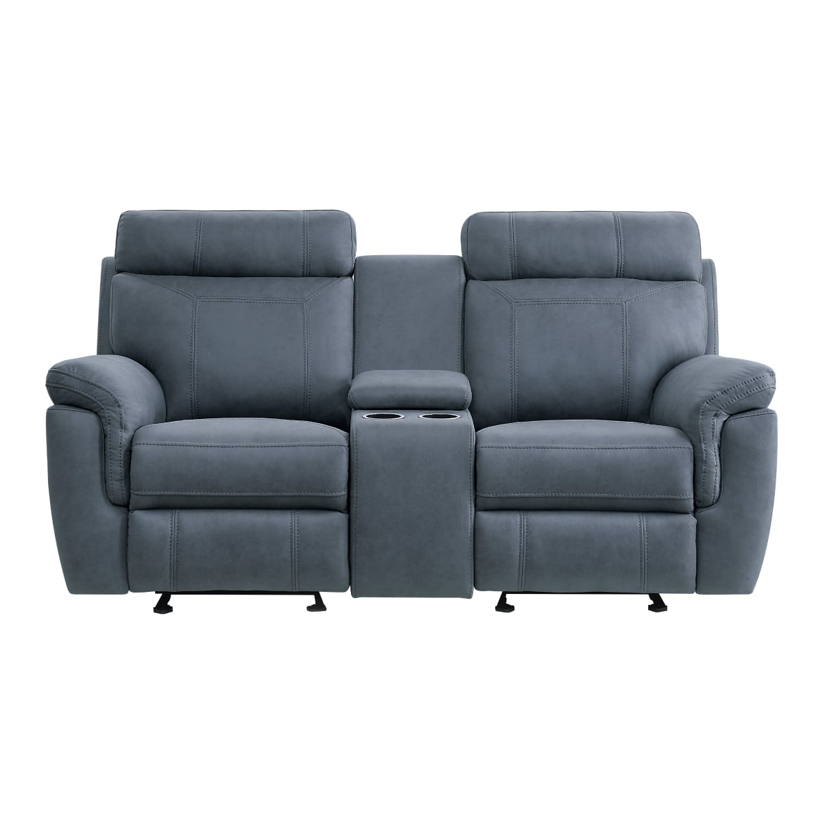 Homelegance Clifton 9301BUE 2 Casual Dual Glider Reclining Love