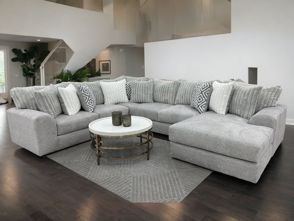 Gray emmett 5 piece on sale square modular sectional sofa