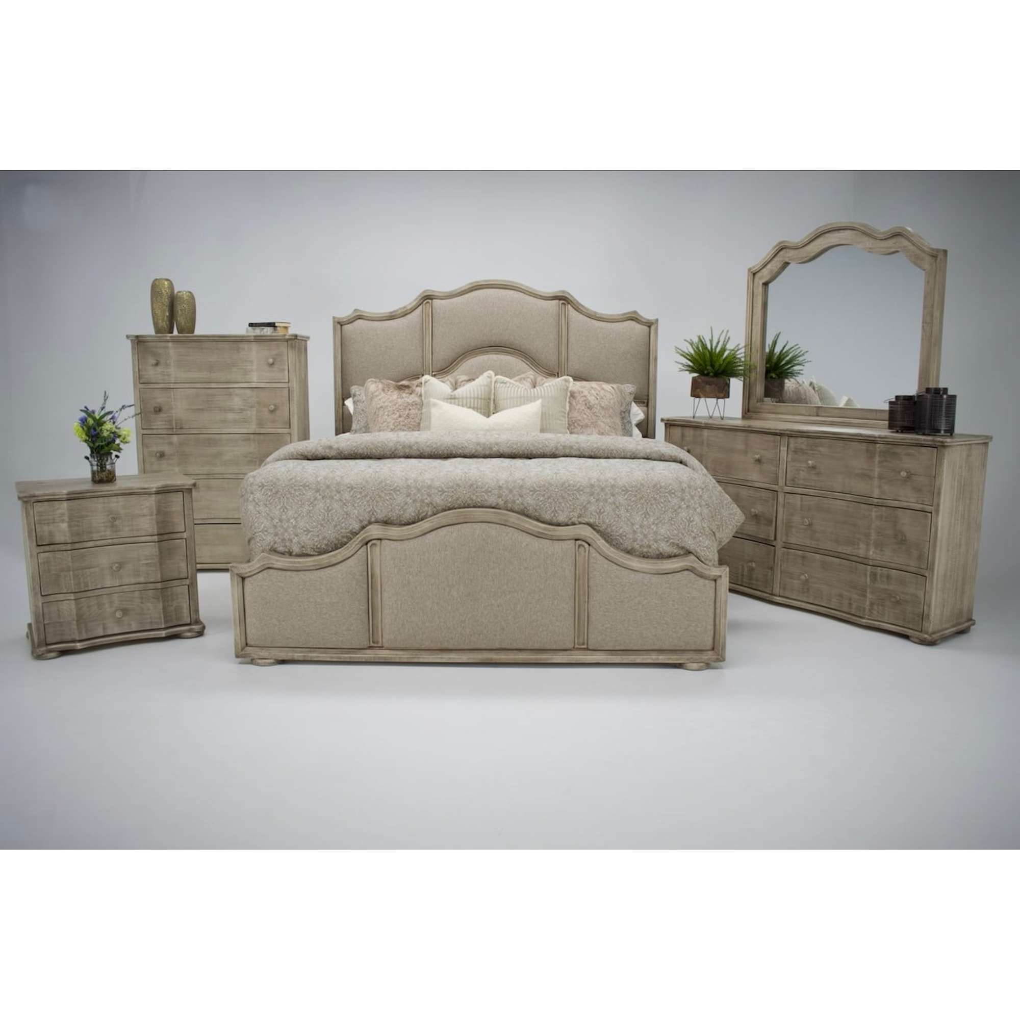 Vintage LORETTA 102LORQRx1+102LORQHBx1+102LORQFBx1 Loretta Queen Bed