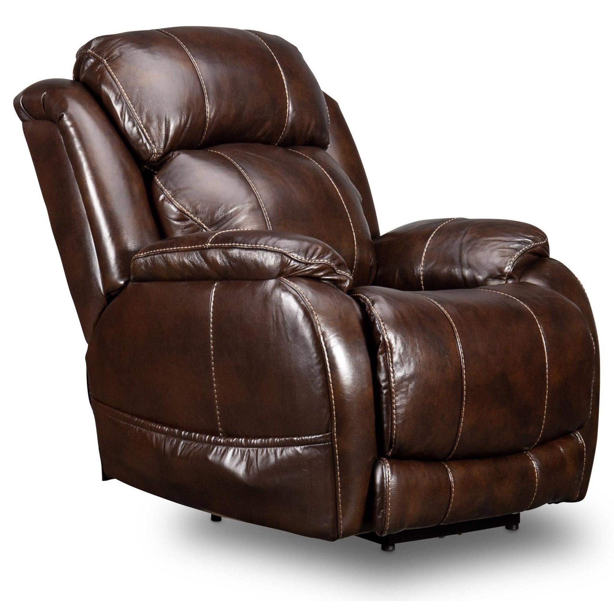 Ashford Leather Pillow Back Recliner Chair