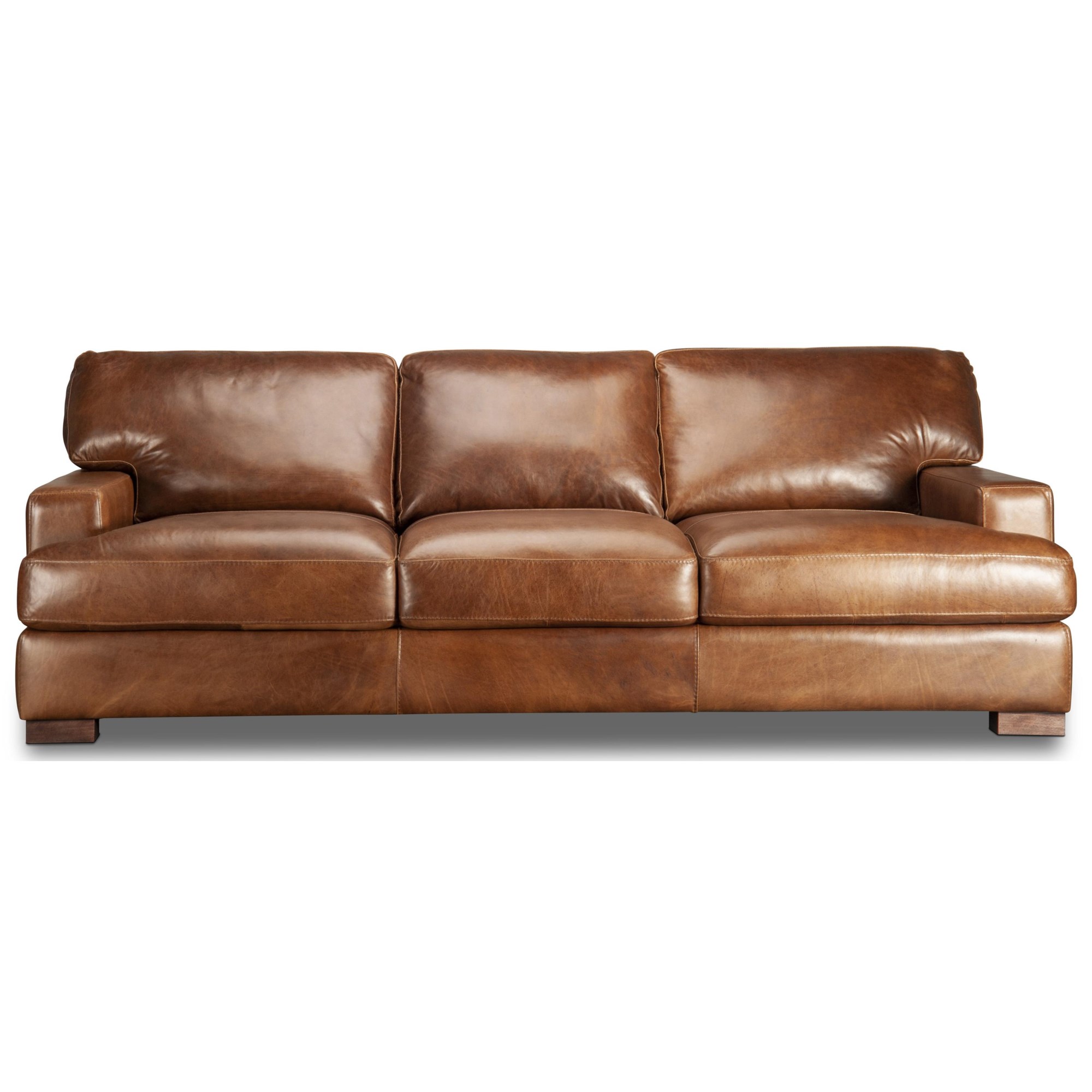 Soft Line Utah Fog Leather Sofa & Loveseat