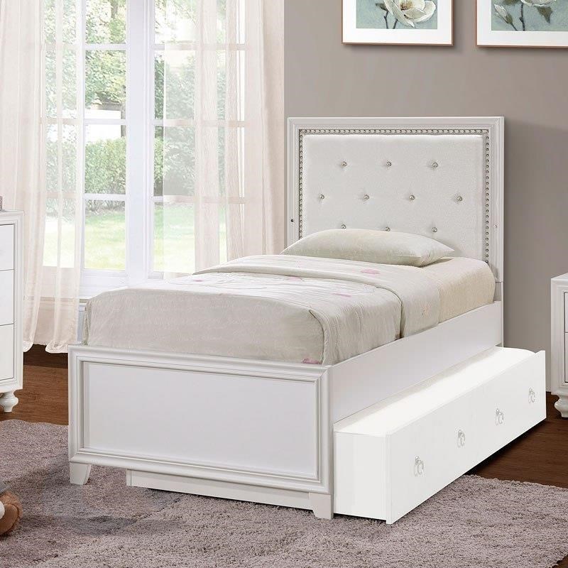 Twin bed with on sale led lights