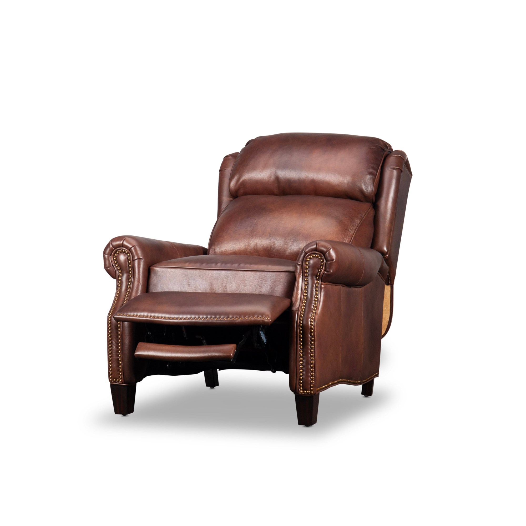 Conover Track-Arm Modern Leather Recliner Chair