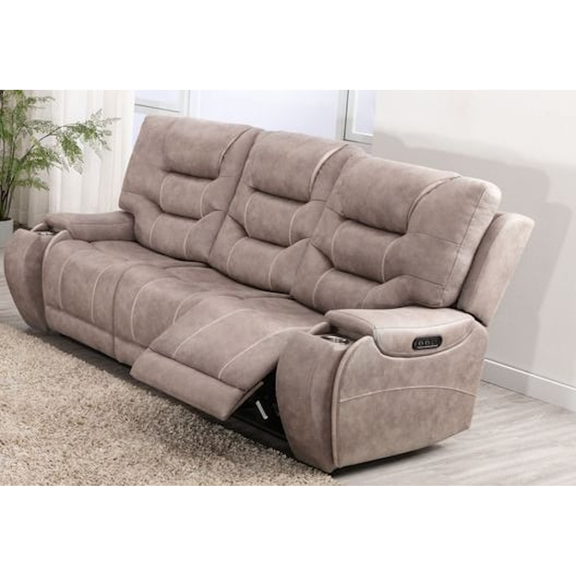 Lifestyle Canyon Gray/Fog Welt 101252104 Power Reclining Sofa