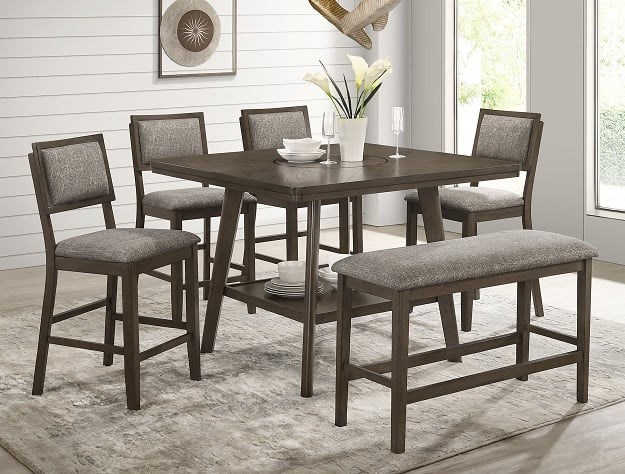 Gray pub table discount set