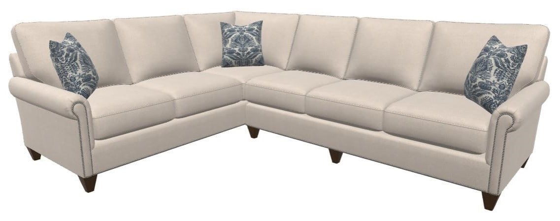 Bassett Custom Upholstery C000-61/66SF6432-0 Customizable Sectional ...