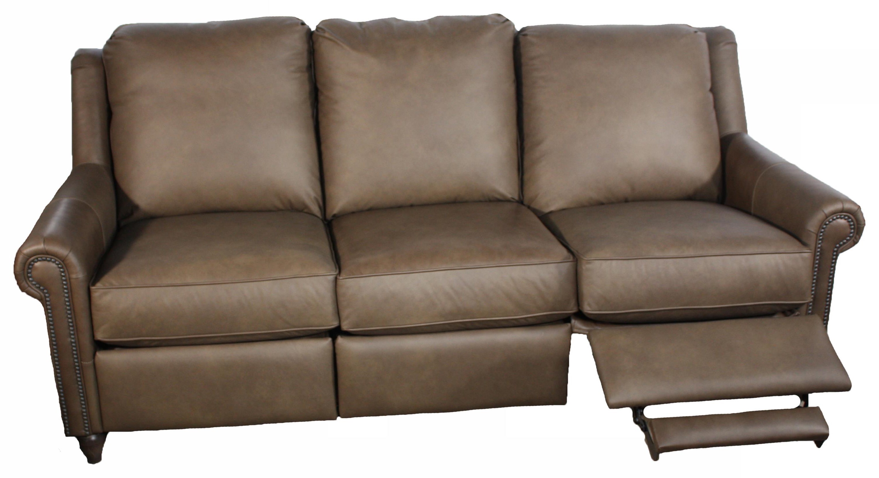 Bassett Magnificent Motion M000-72ML Power Reclining Leather Sofa With ...