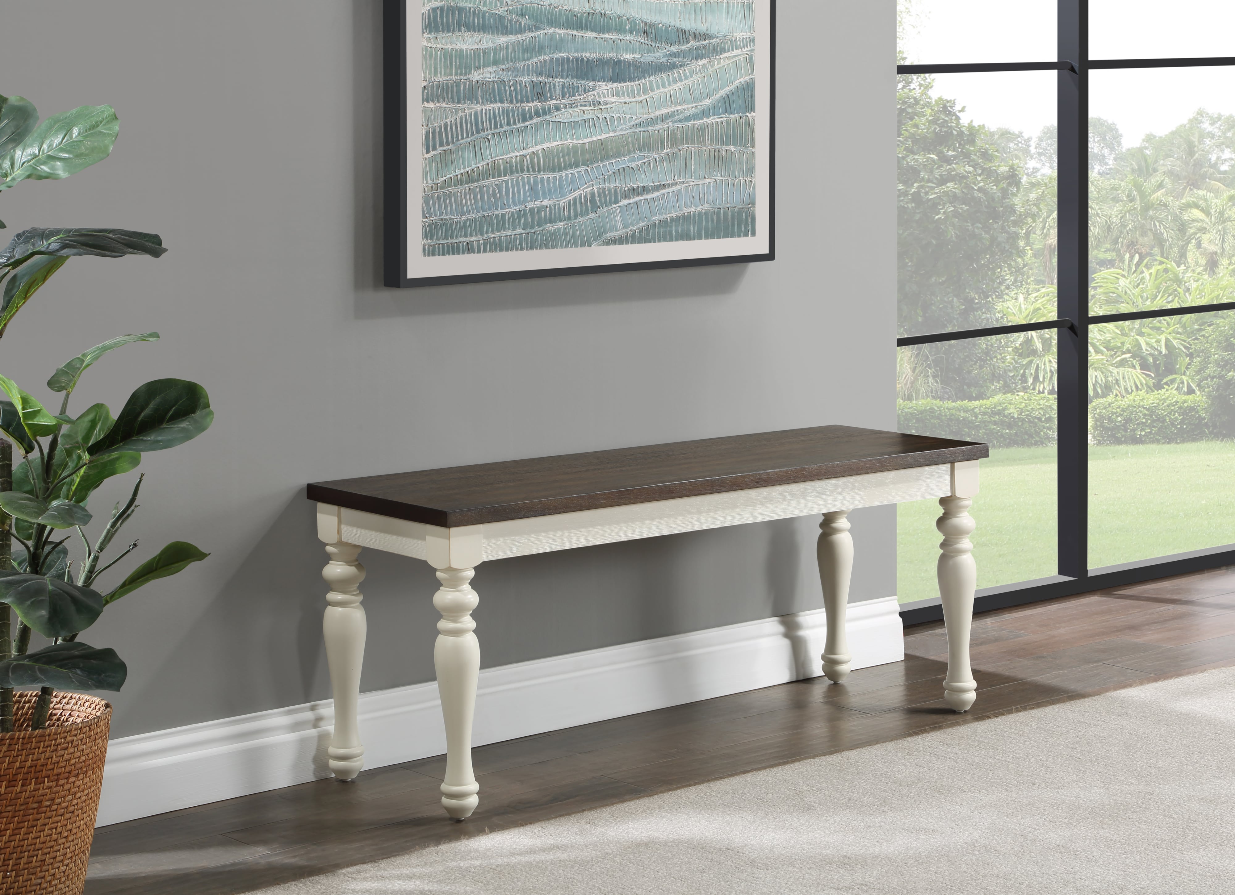 Farmhouse accent online bench