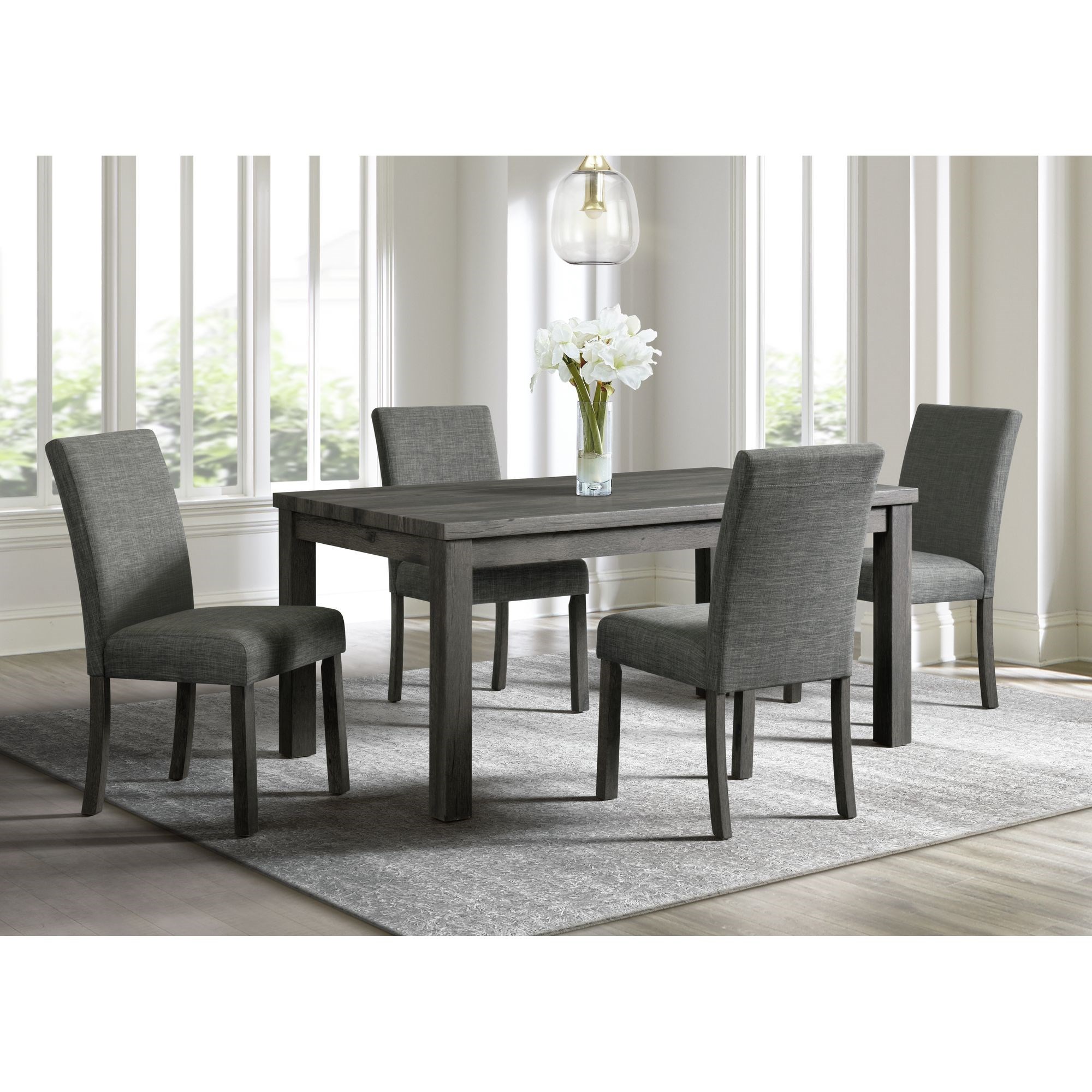 5 piece dining set rectangle hot sale