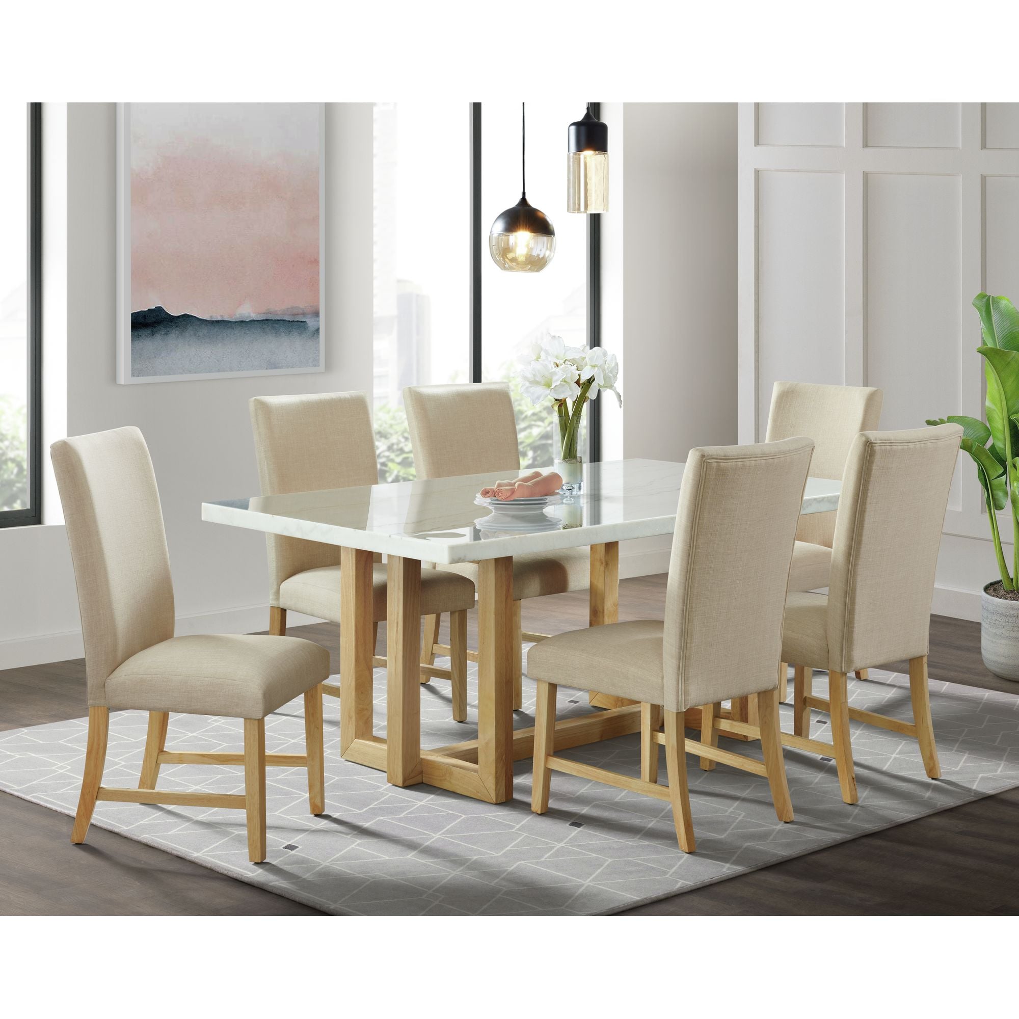 7 piece dining set fantastic furniture sale