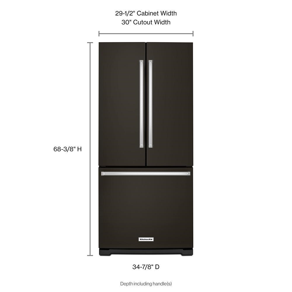 20 cubic feet on sale refrigerator dimensions