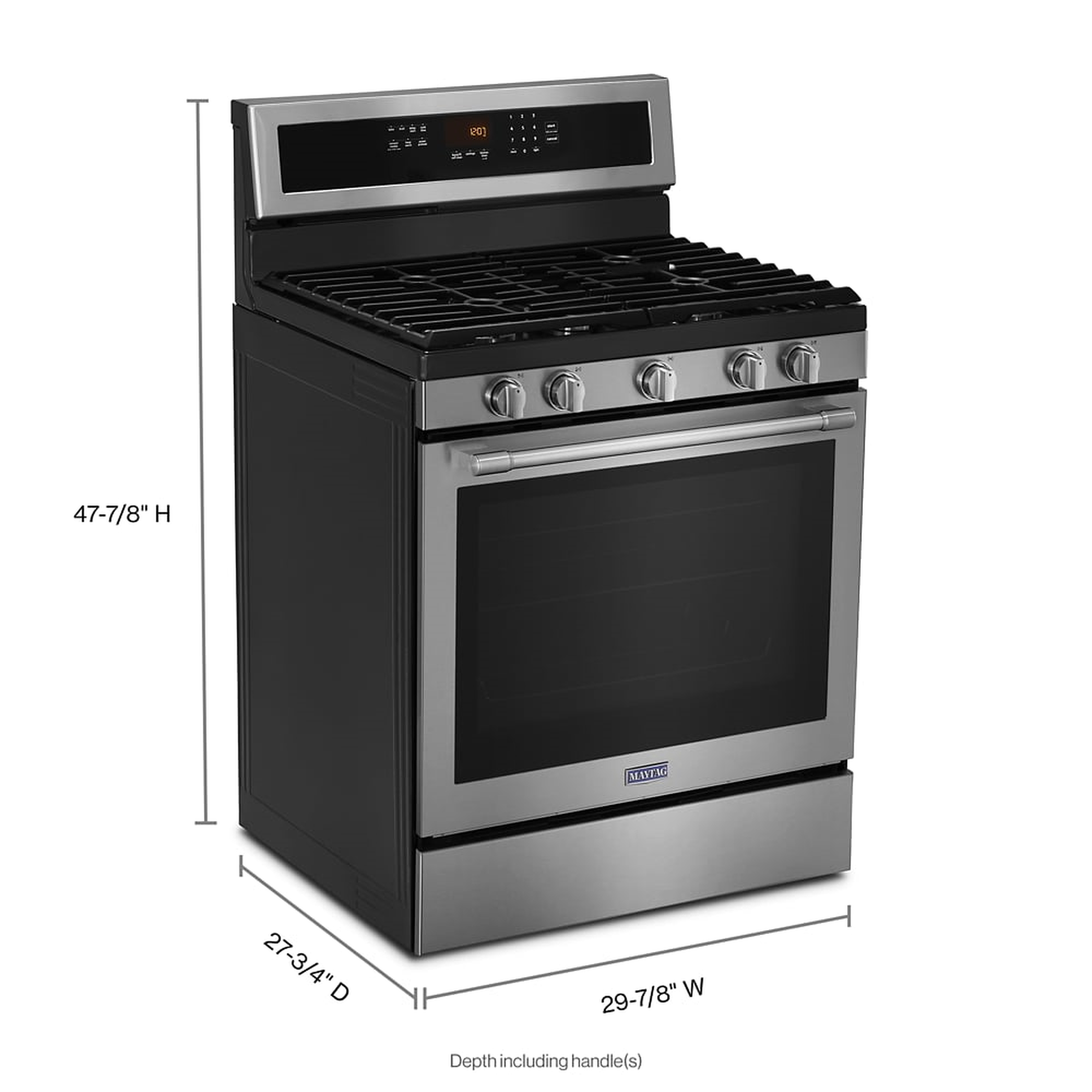 Maytag 30-inch Freestanding Gas Range with True Convection Technology