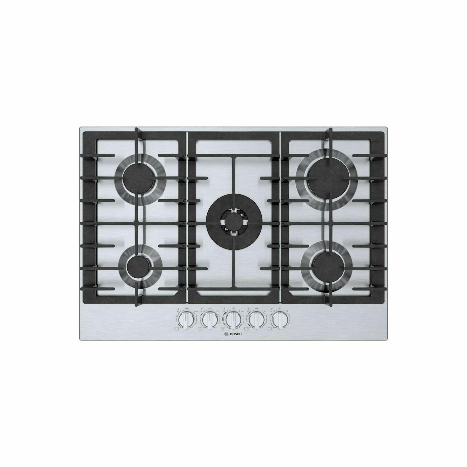 Bosch NGM8057UC 800 Series Gas Cooktop 30 Stainless steel