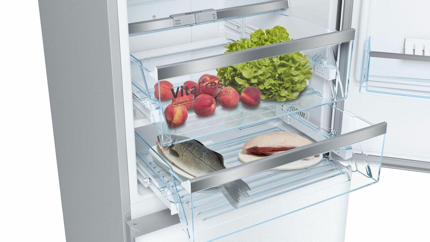 Bosch white glass deals refrigerator