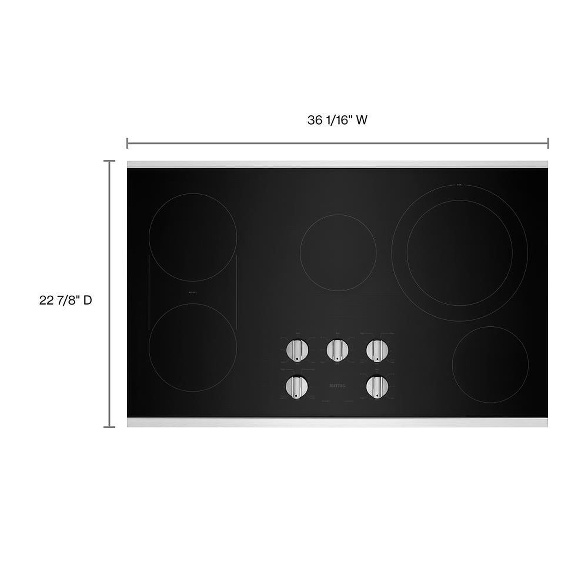 30-Inch Electric Cooktop with Reversible Grill and Griddle Black MEC8830HB