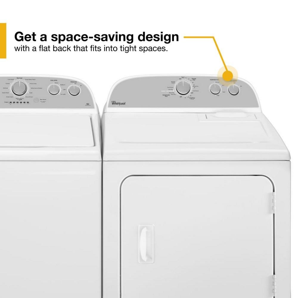 Flat back online washer and dryer