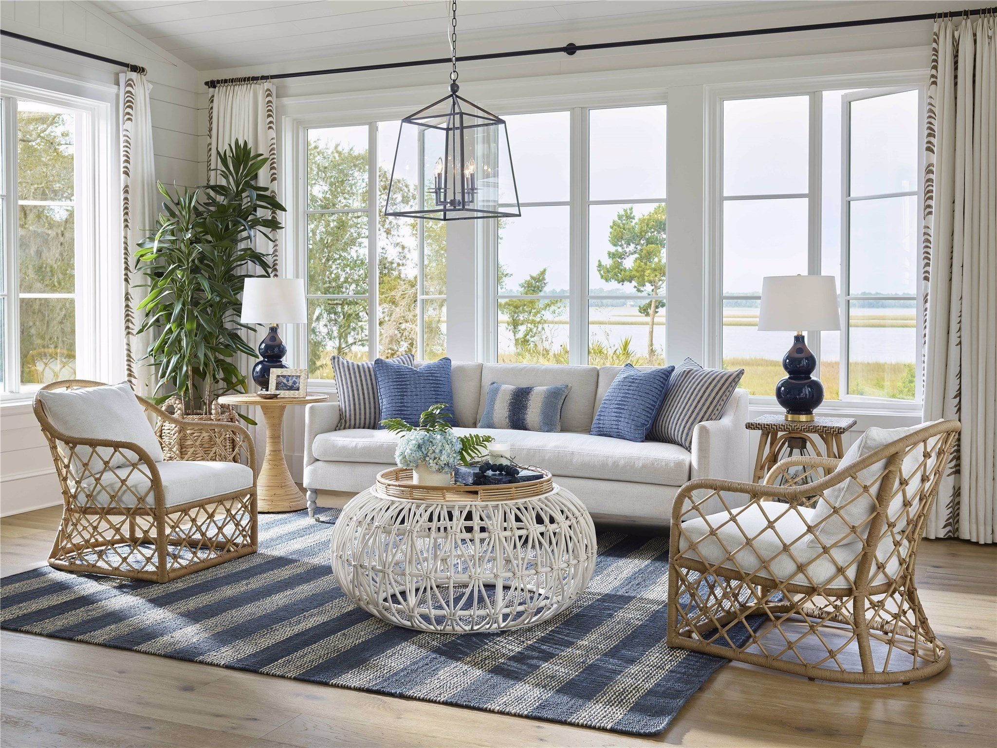 Navy chairs for online living room