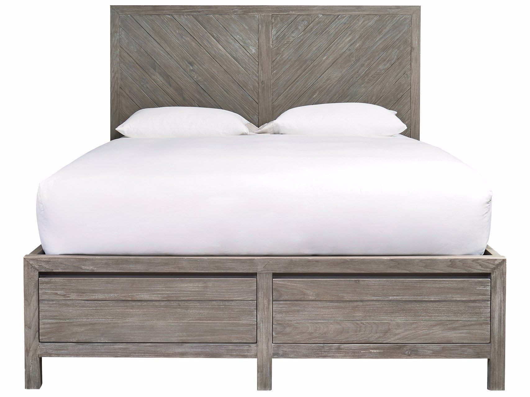 Rustic queen deals platform bed