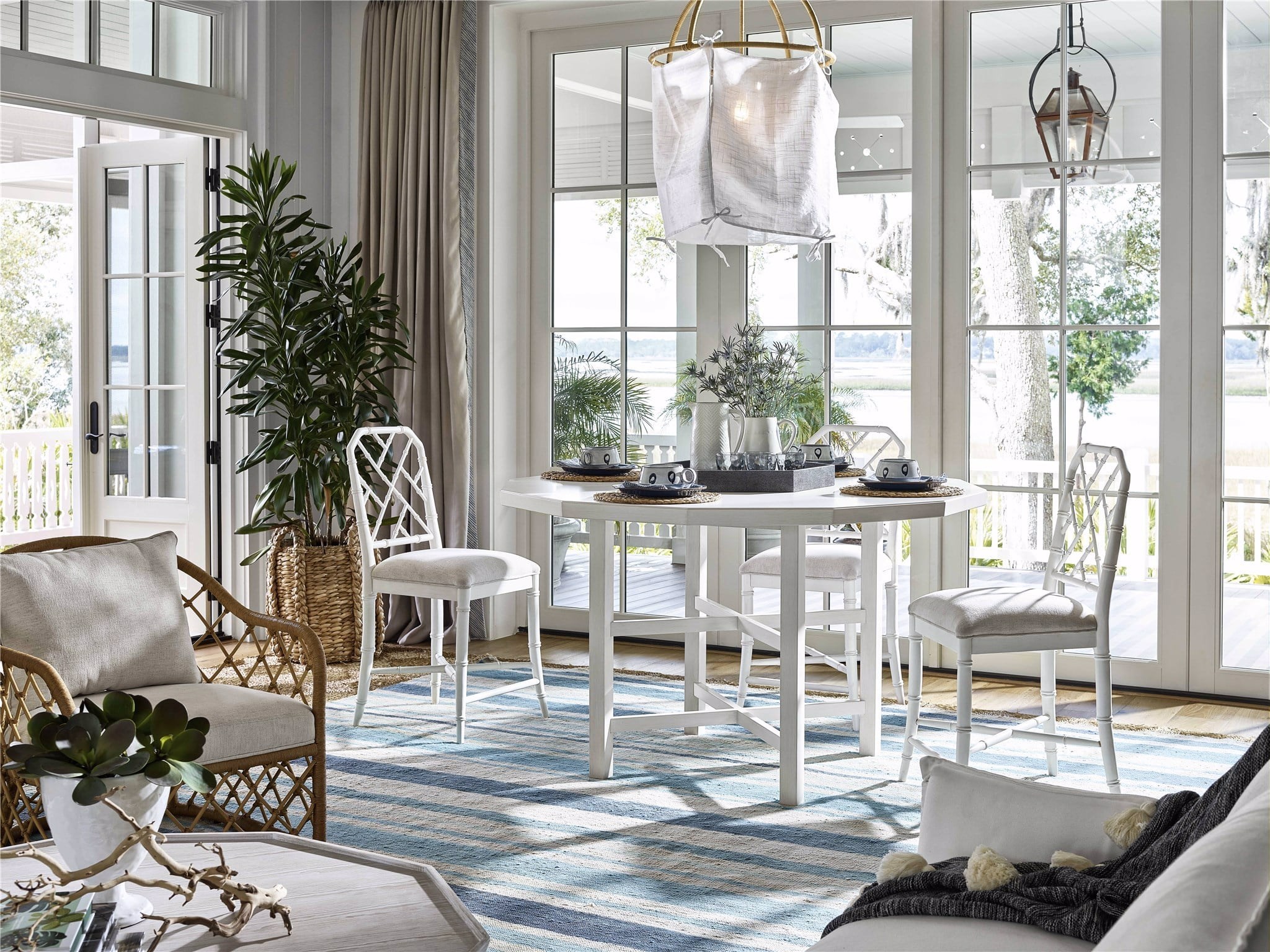 White coastal dining table new arrivals