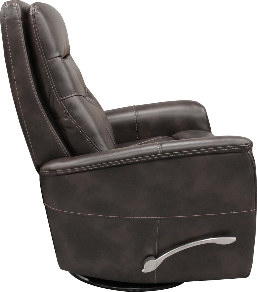 Parker house gemini faux cheap leather swivel glider recliner