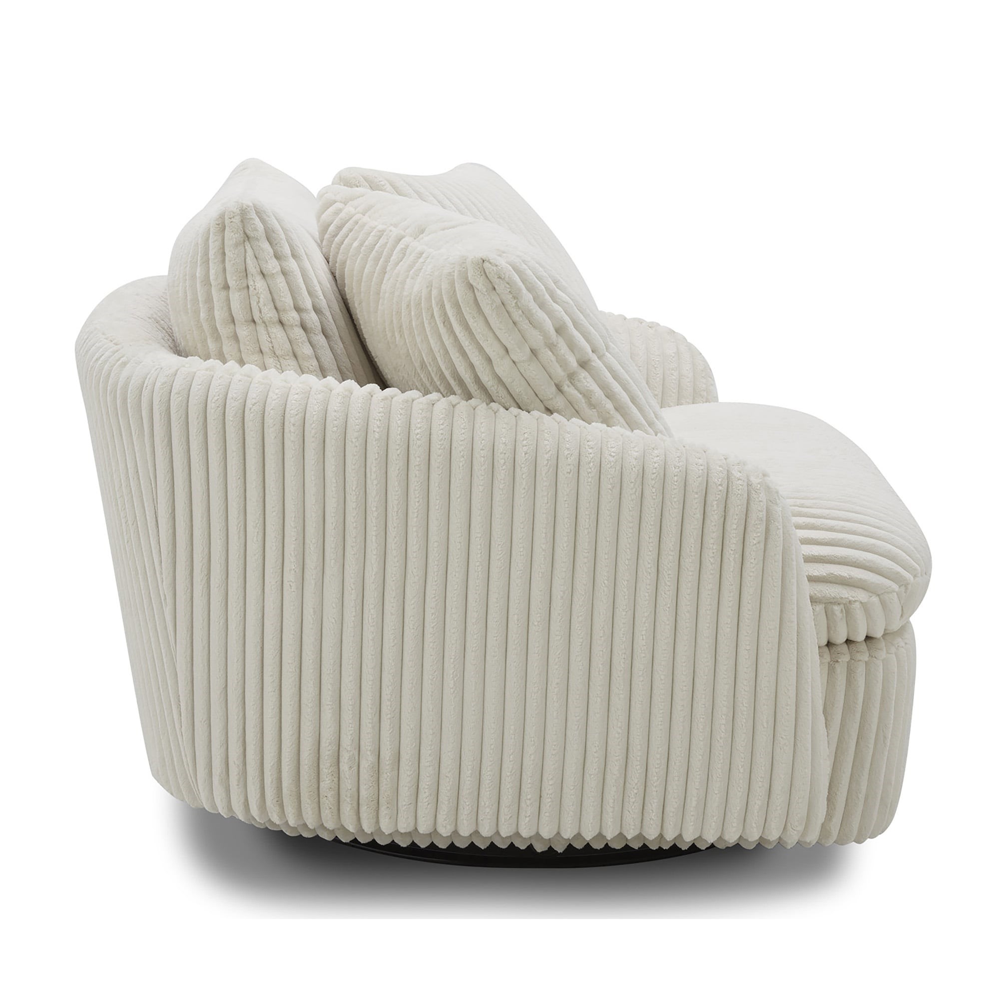 Cream leather cuddle discount chair