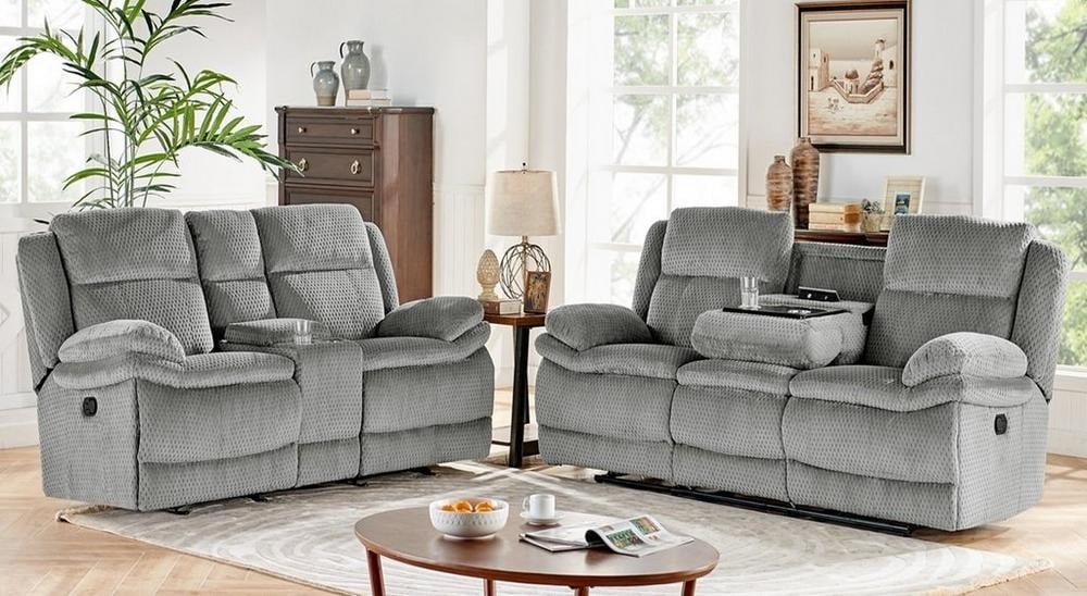 Aaron Glider Reclining Console Loveseat