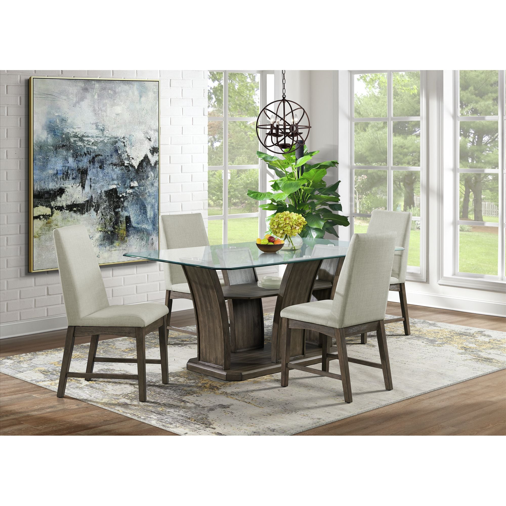 5 piece rectangular online dining set