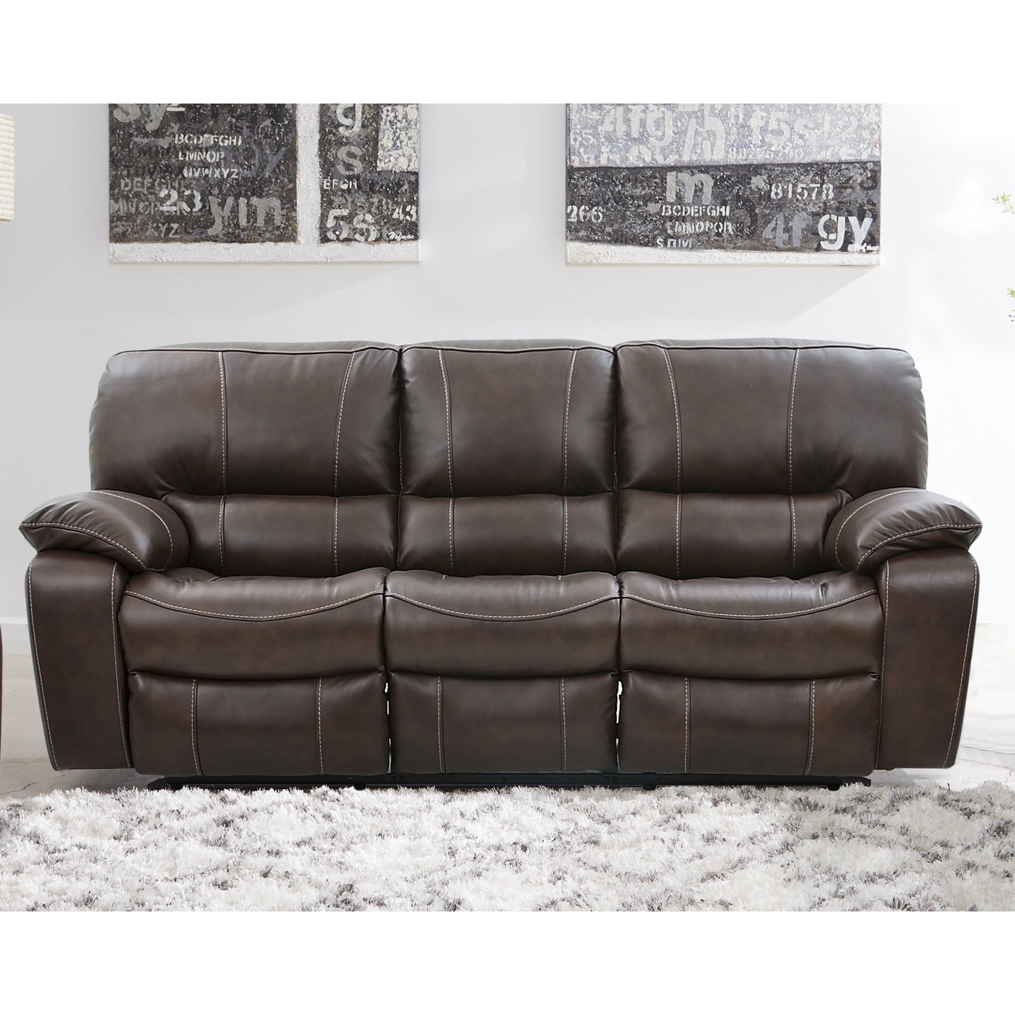 Cheers UX8625M UX8625M-L3-2M(2042D) Dual Leather Reclining Sofa | Elgin ...