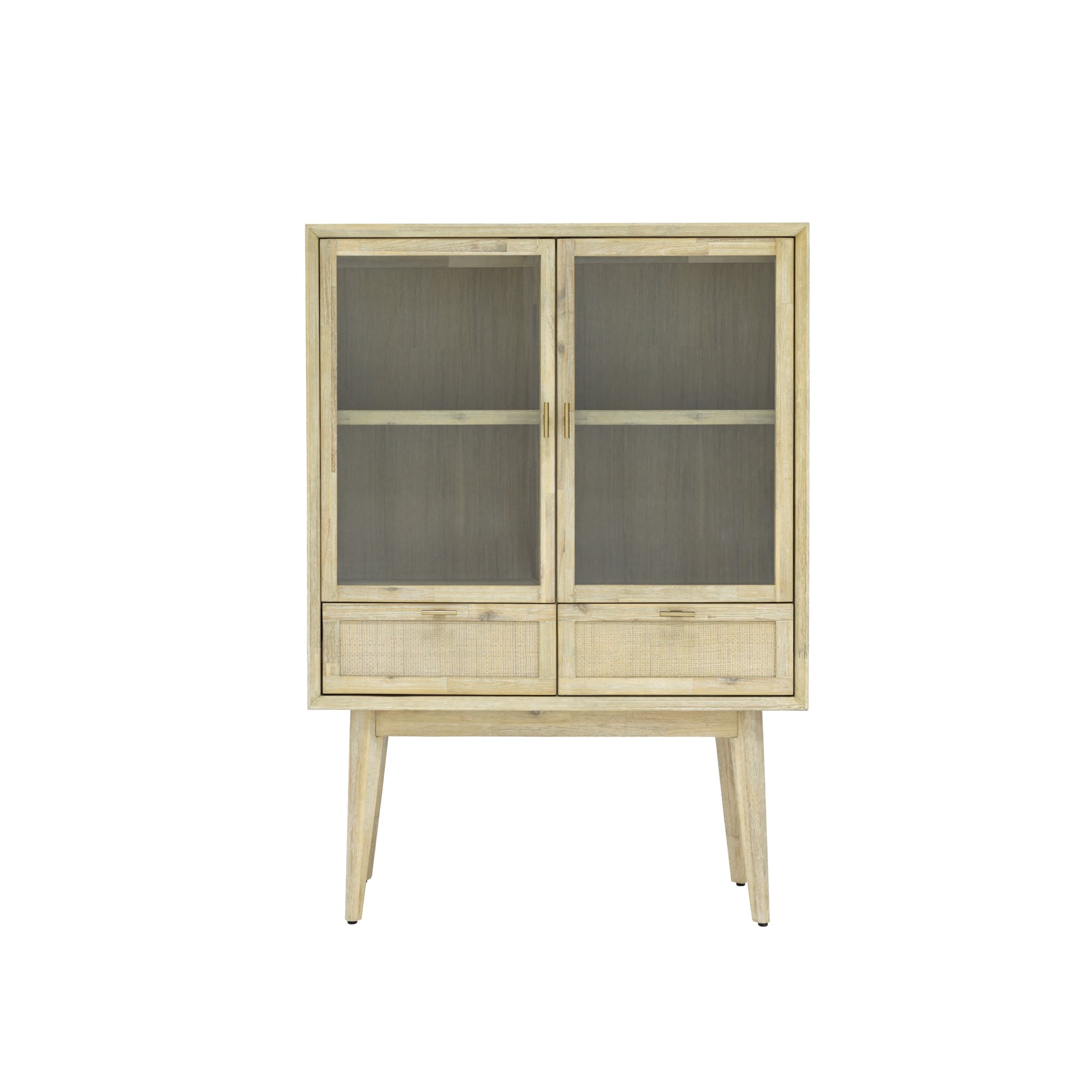 Design Evolution Andes ANDES-L04-NAT Storage Cabinet | HomeWorld Furniture  | Bar - Bar Cabinets