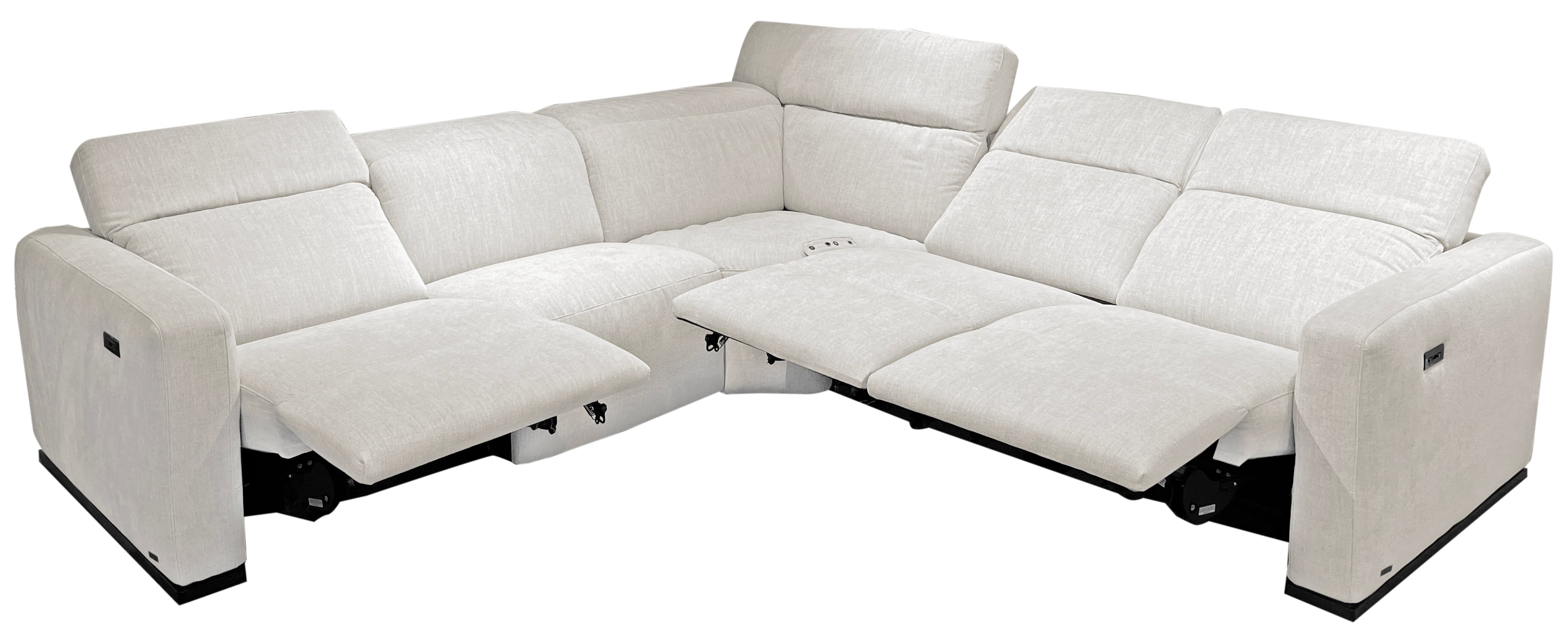 Natuzzi best sale sectional recliner