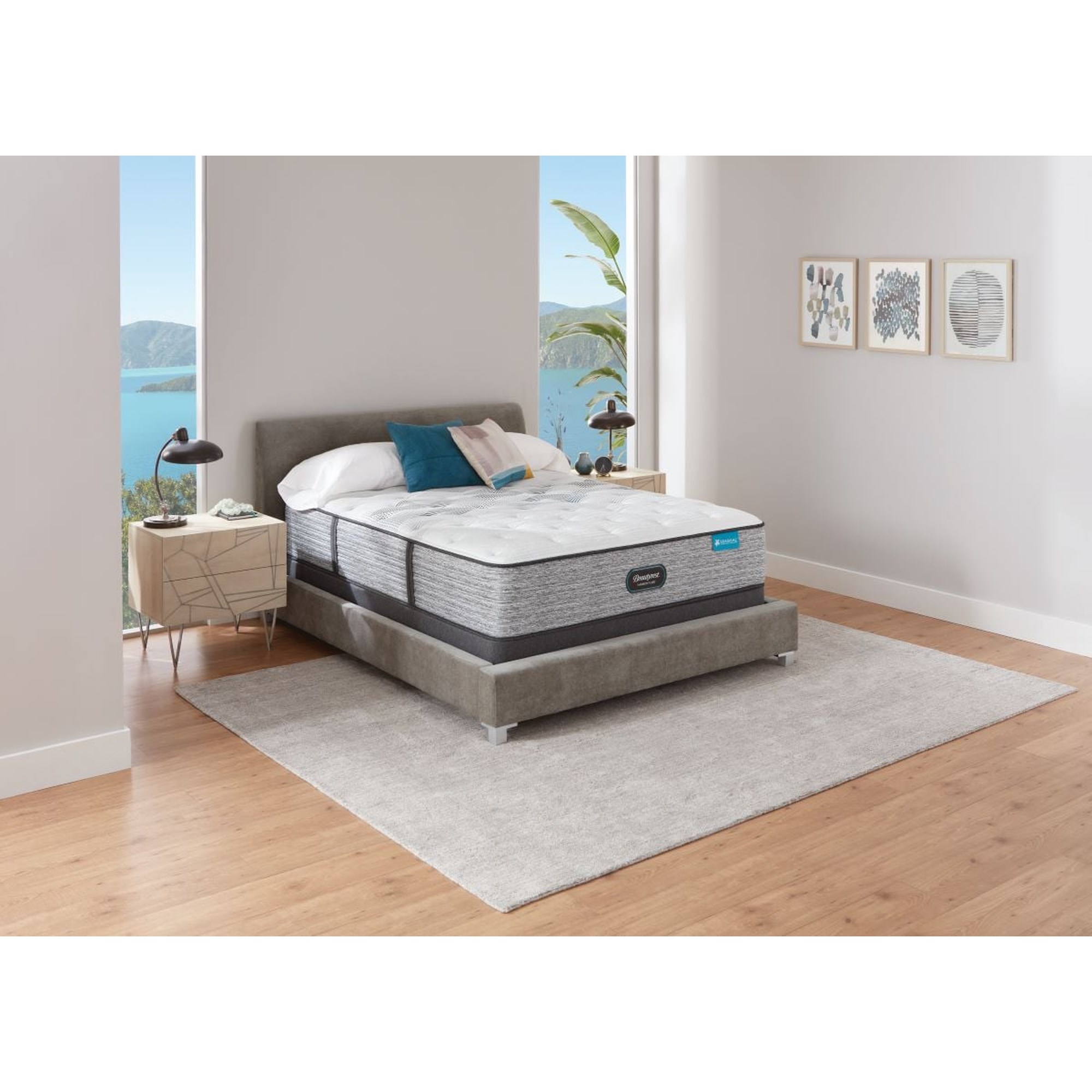 Harmony Lux Carbon Extra Firm King Mattress w/Low Foundation