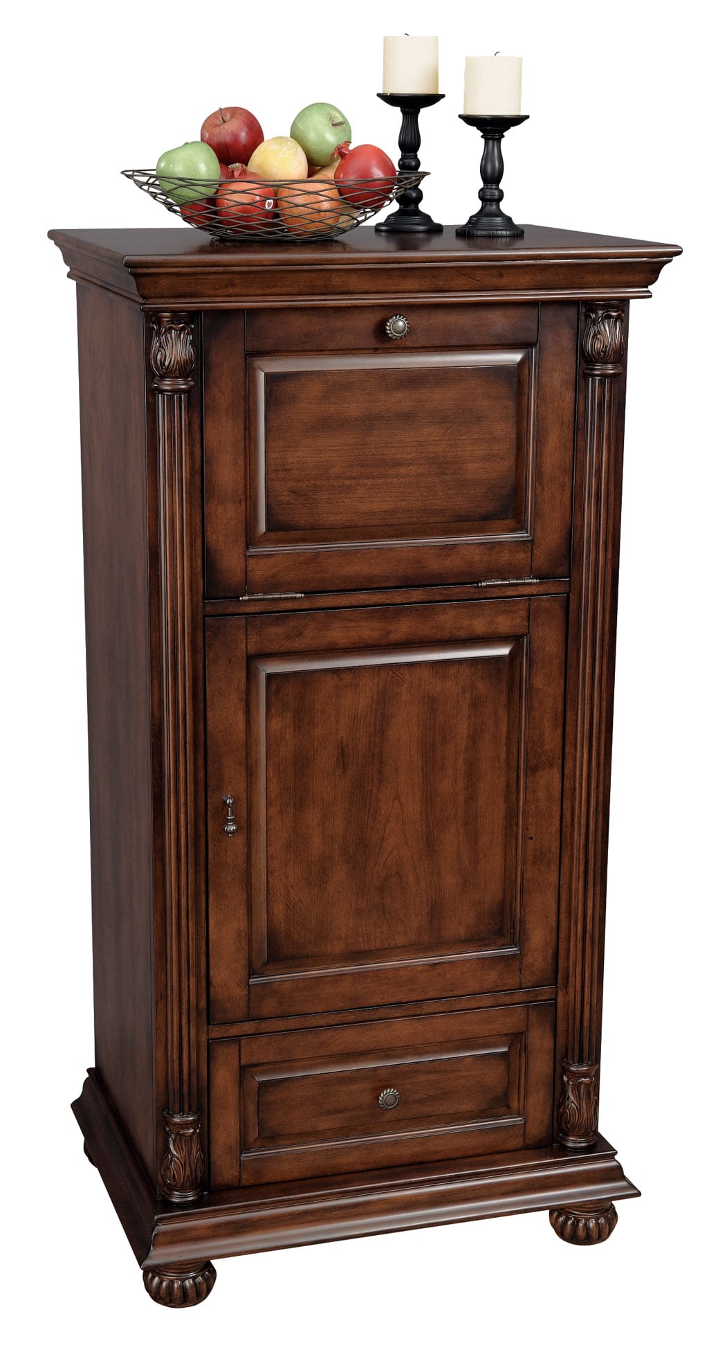 Cherry wood wine cabinet hot sale