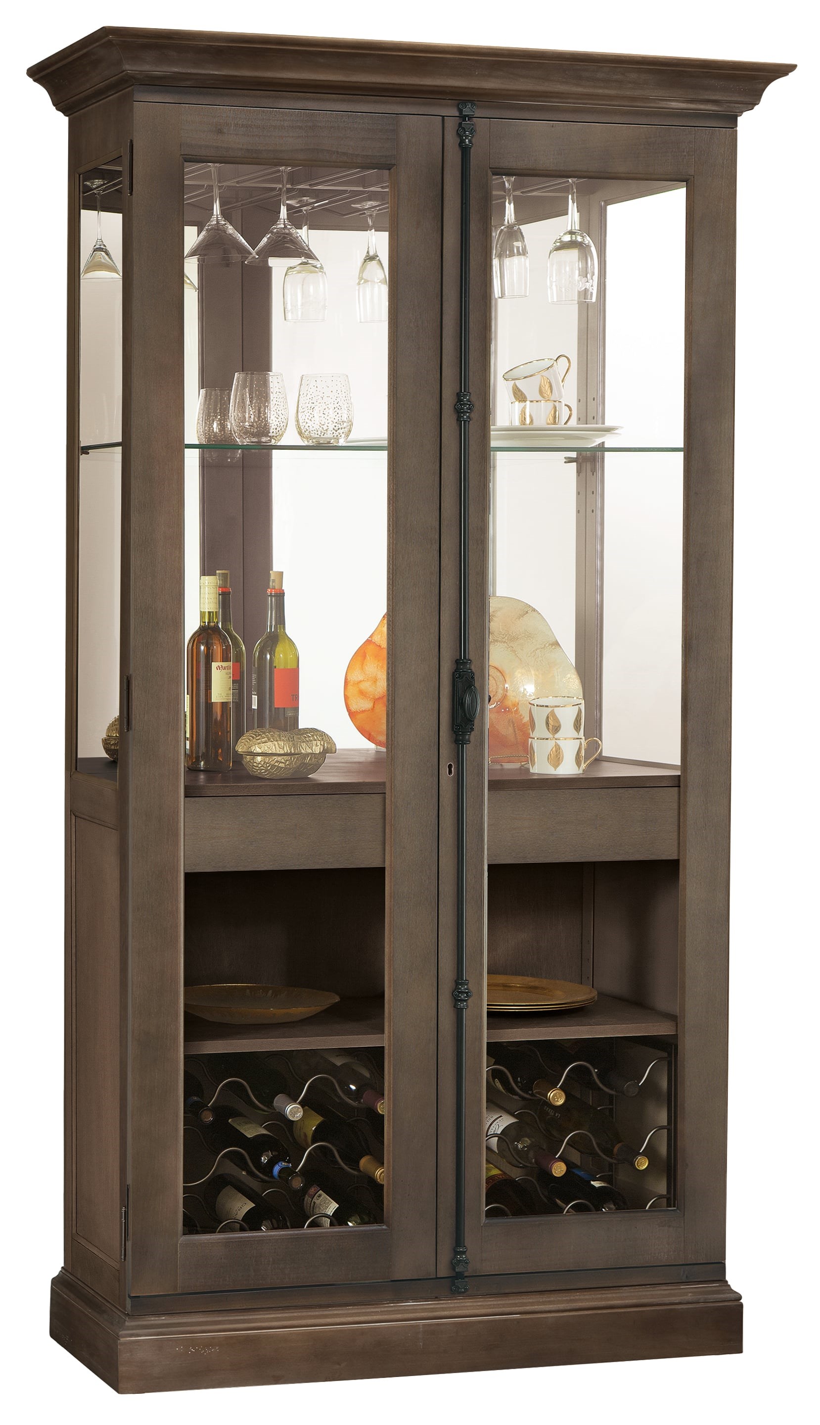 China hutch discount with wine rack