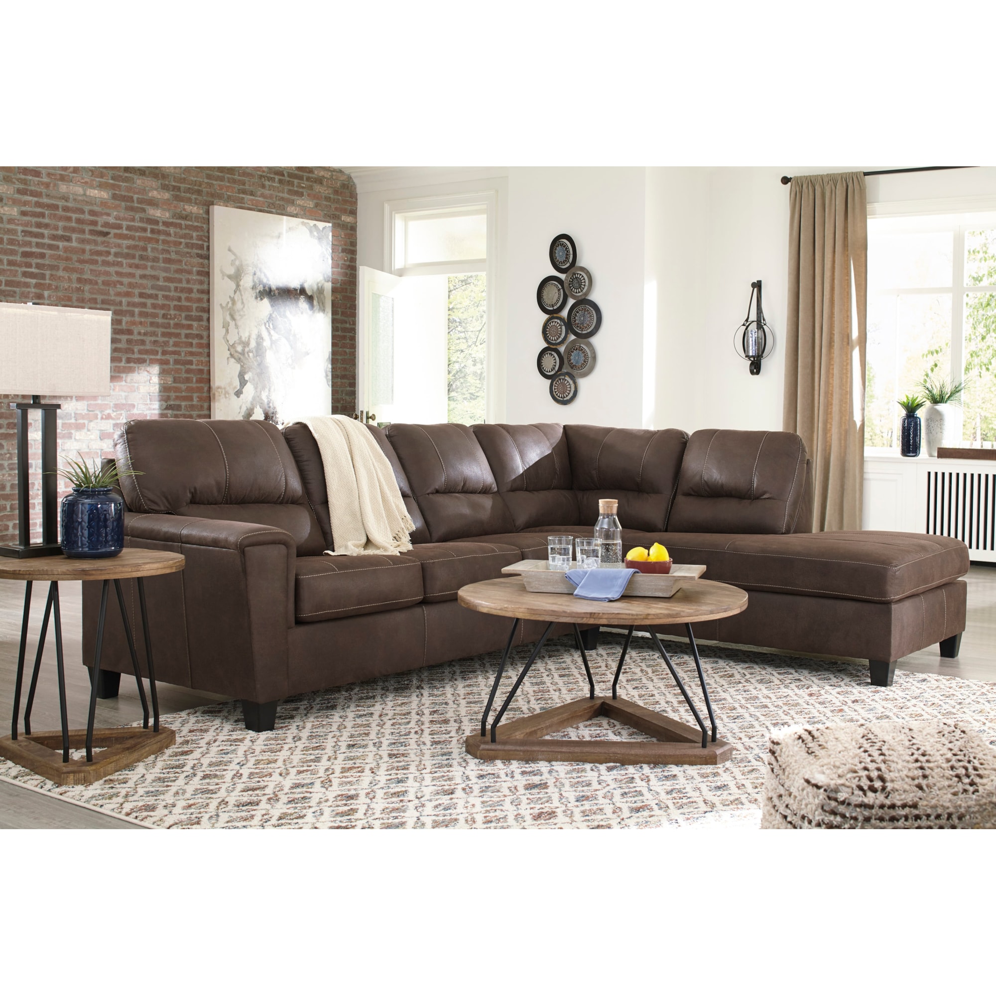 Signature Design by Ashley Navi 129394033 2 Piece Sectional Sofa with