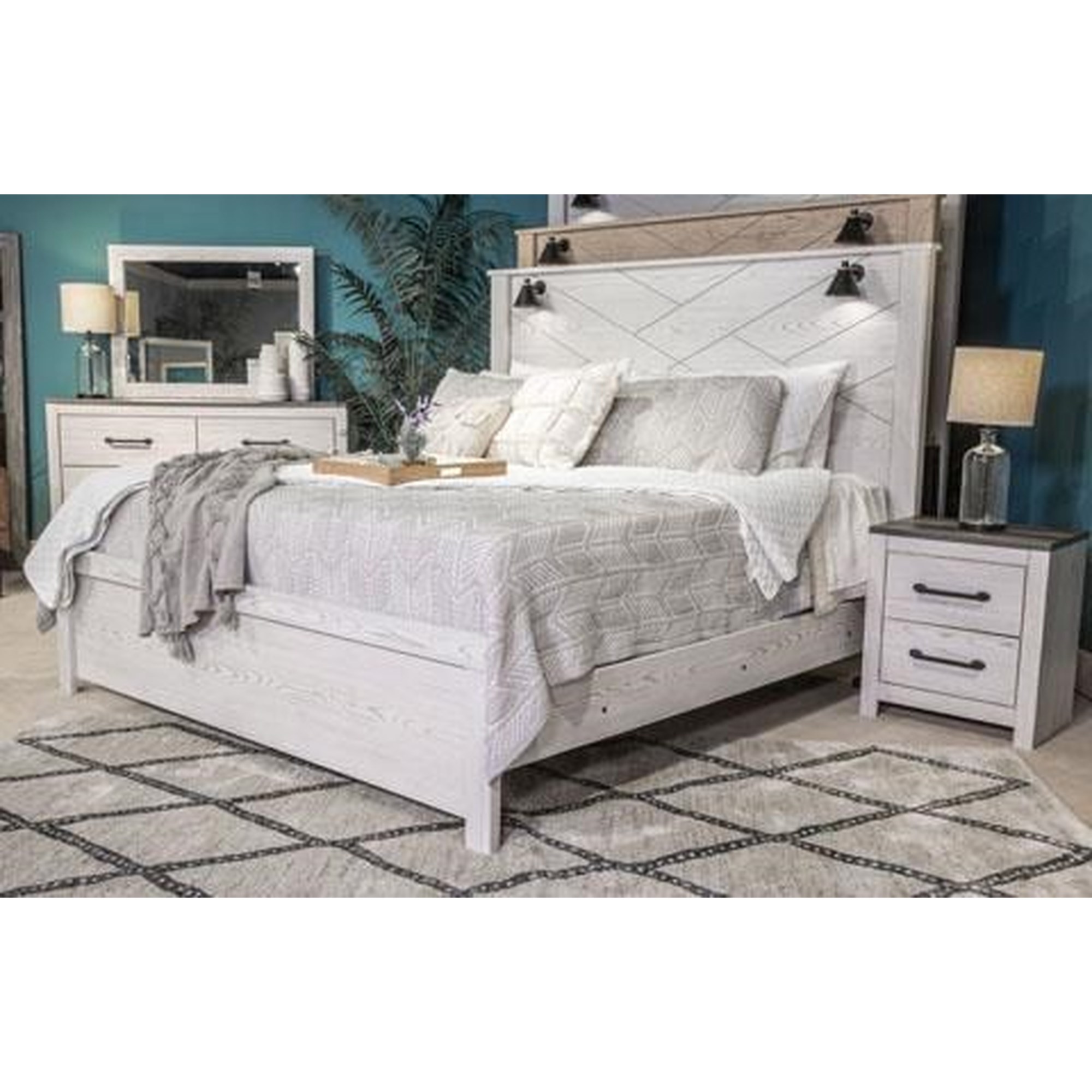 Ashley Gerridan 6 Piece Queen Panel Bed Bedroom Set B1190-31-36-71