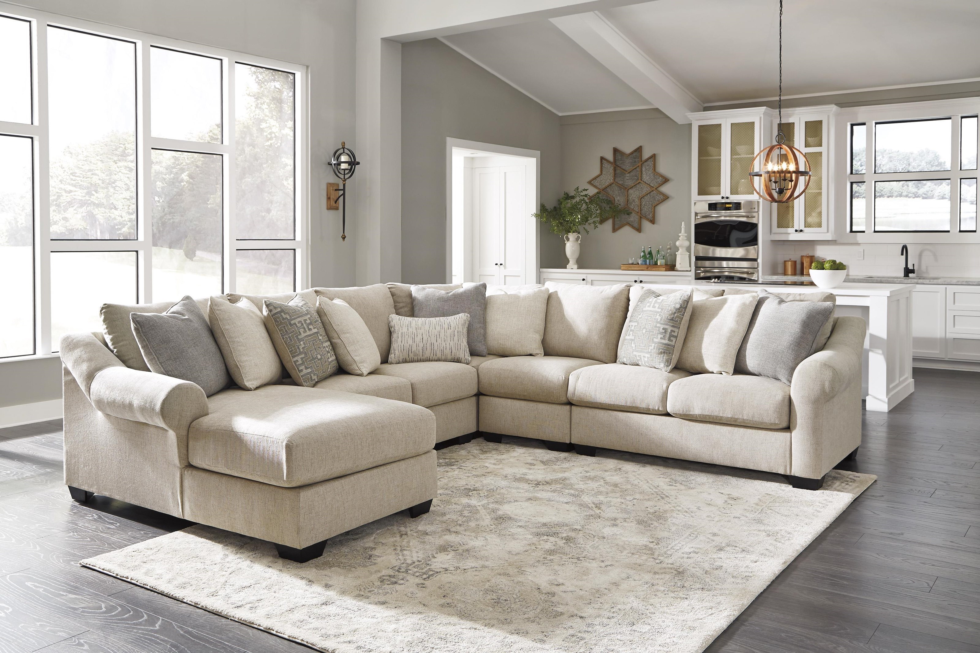 Ashley furniture deals off white sectional