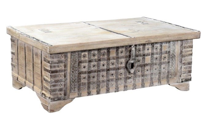 White trunk deals coffee table