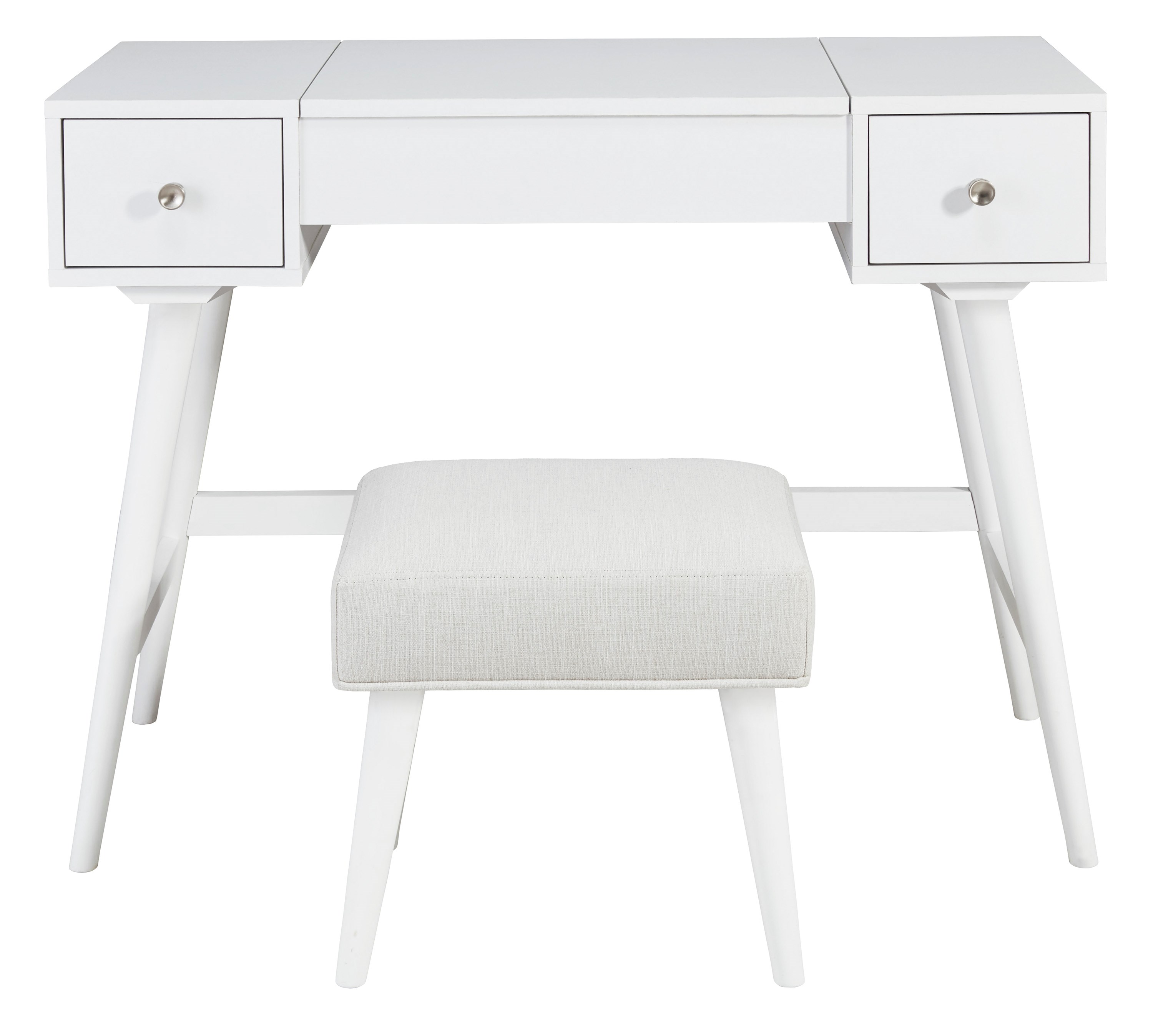 Signature Design by Ashley Thadamere 576330600 White Vanity with 