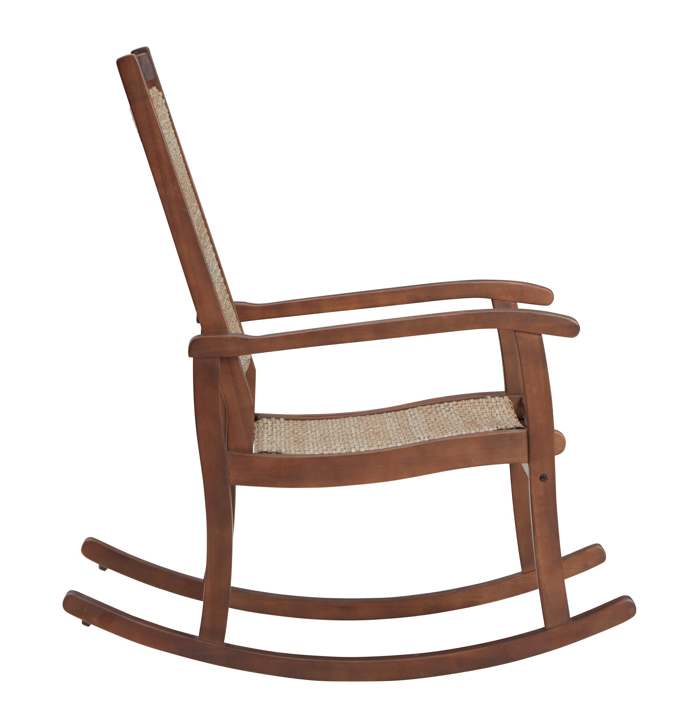 Wood and wicker on sale rocking chair