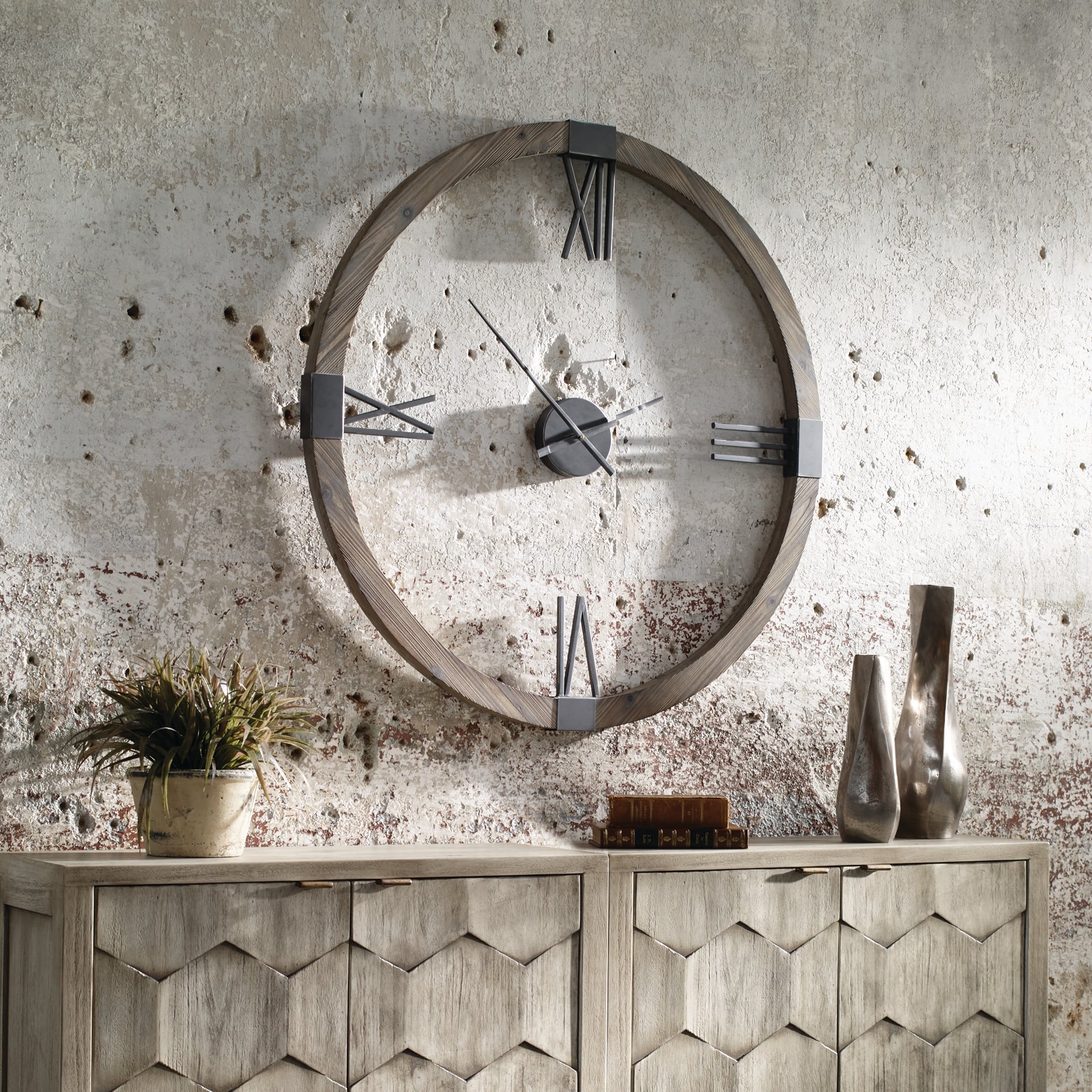 Uttermost Clocks 06454 Marcelo Modern Wall Clock | Adcock