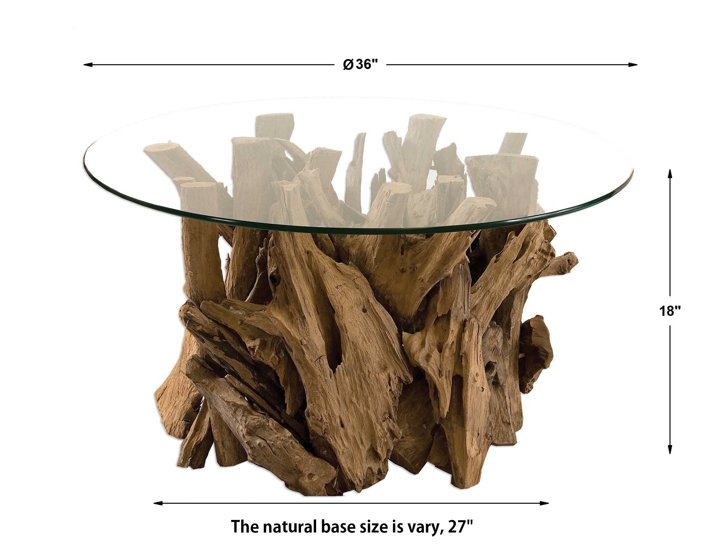 Uttermost Accent Furniture Occasional Tables UTTE 25519 Driftwood Cocktail Table for Beach House Cabin Furniture Jacksonville Furniture Mart Occ Cocktail Coffee Tables