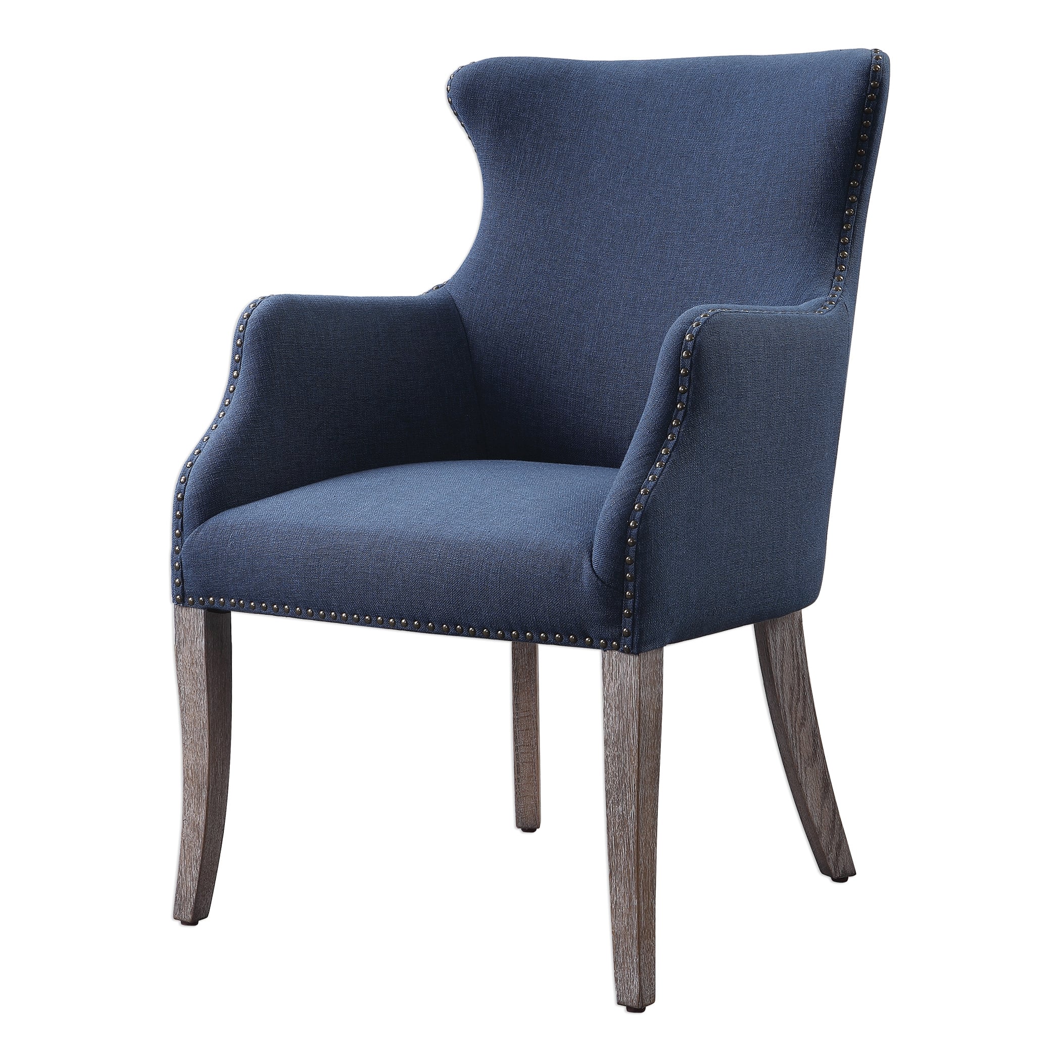 Blue discount wing chairs