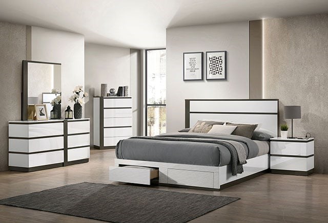 Contemporary california king on sale bedroom sets