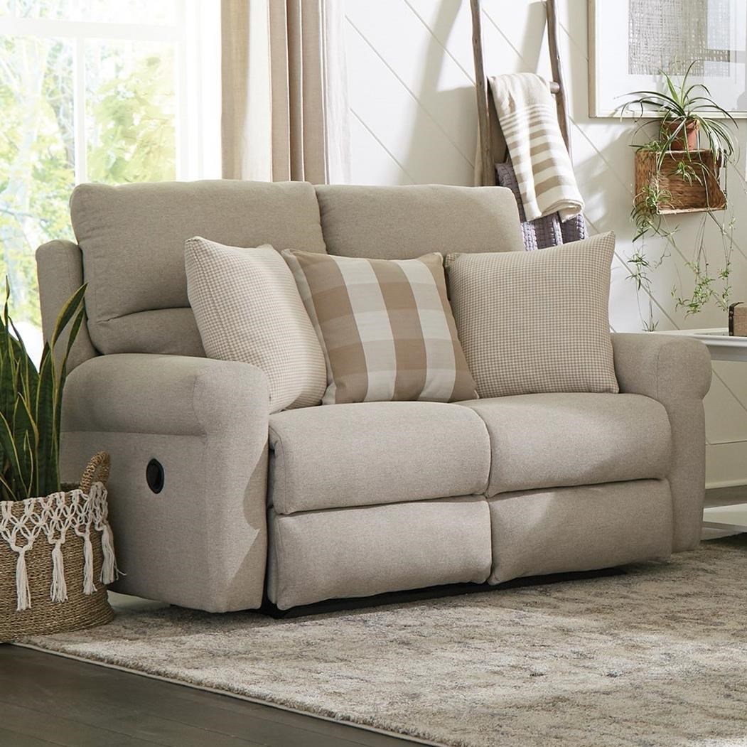 Catnapper lay flat reclining best sale console loveseat