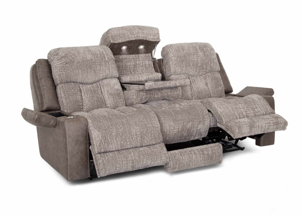 Recliner lounge suite discount with cup holders