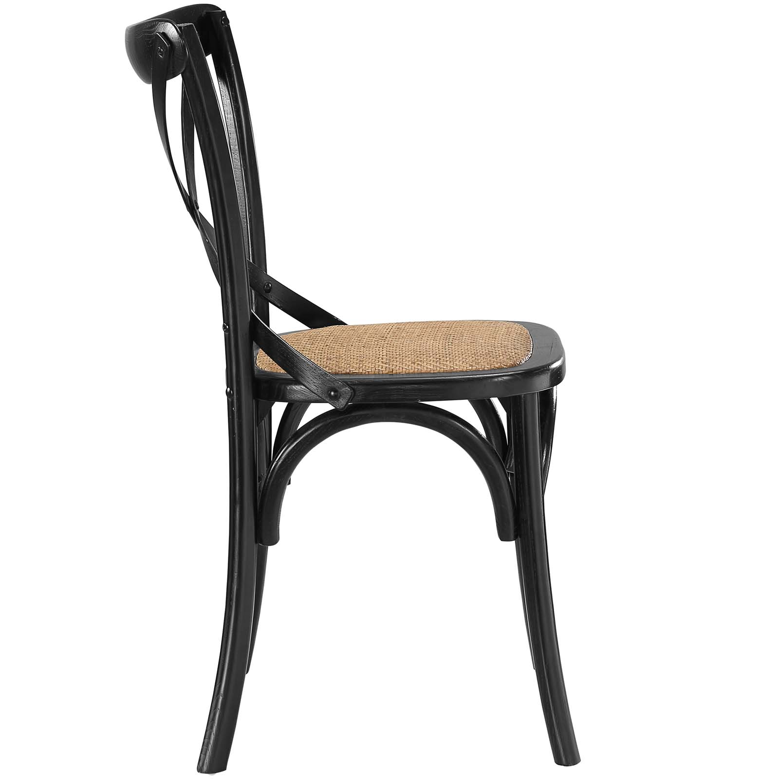 Modway Gear EEI 3482 BLK Dining Side Chair Set of 4 Value City Furniture Chair Dining Side Chairs