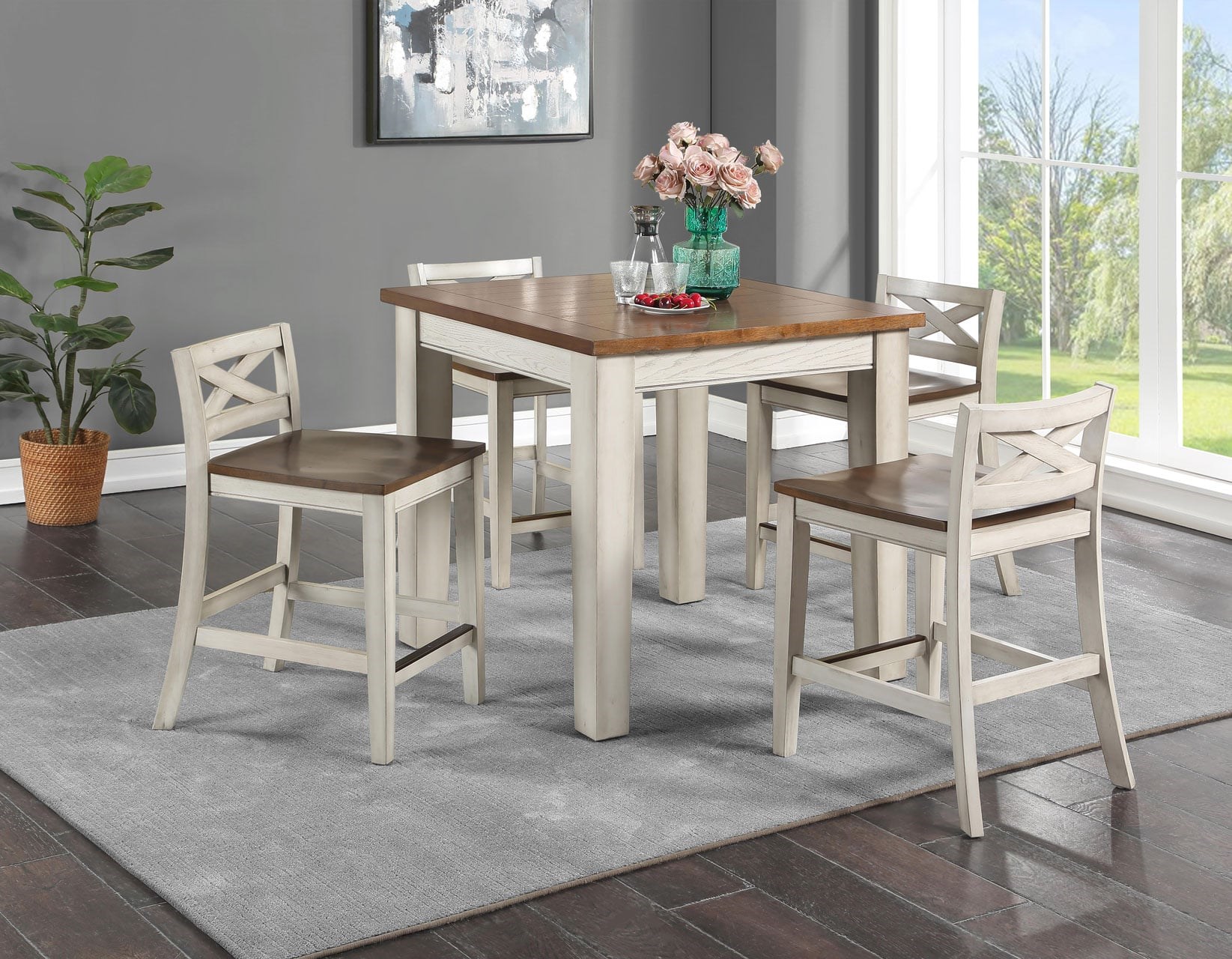 Counter dining table discount set