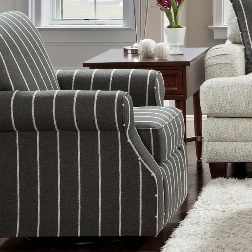 Striped recliner online chair