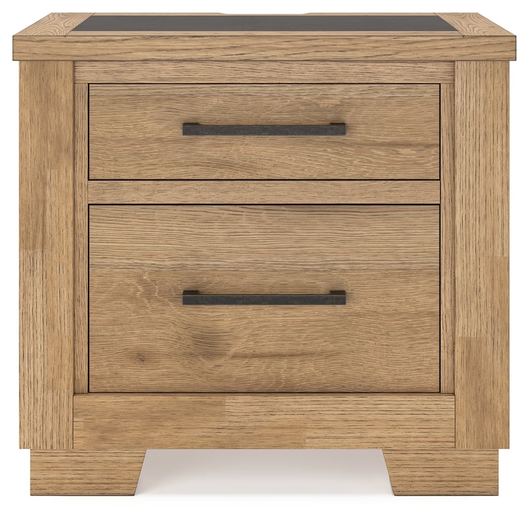 Signature Design By Ashley Galliden B841-92 2-Drawer Nightstand With ...